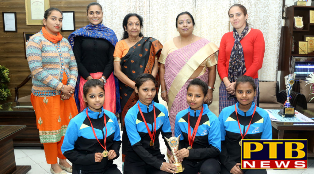 Yoga Team of HMV Collegiate School won Distt. Yoga Championship