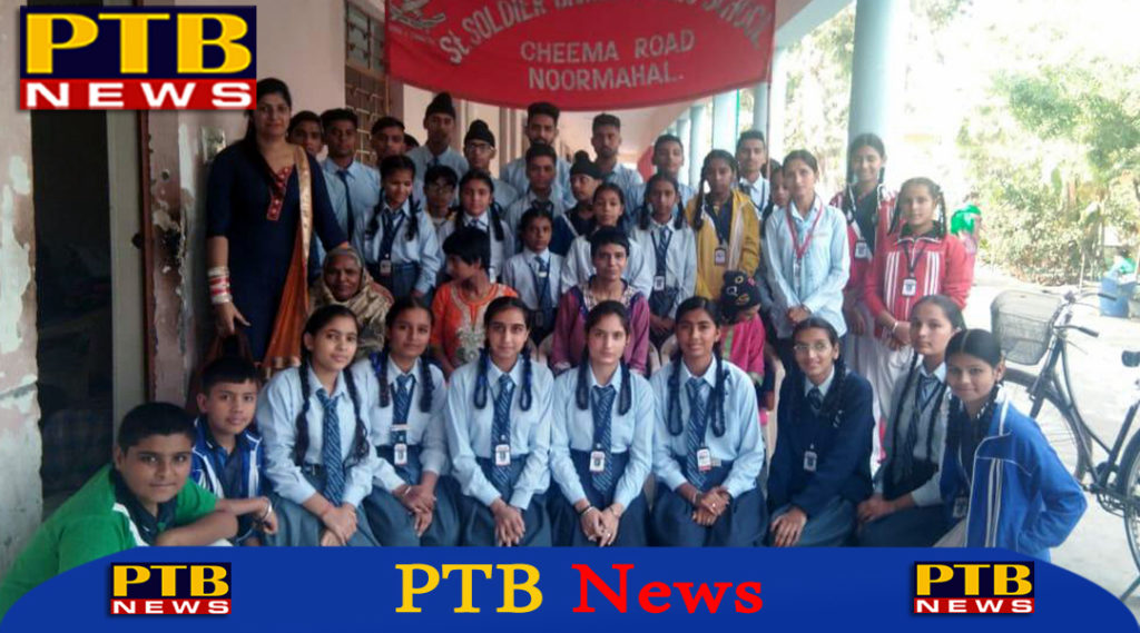 St. Soldier students distributed fruits in handicapped