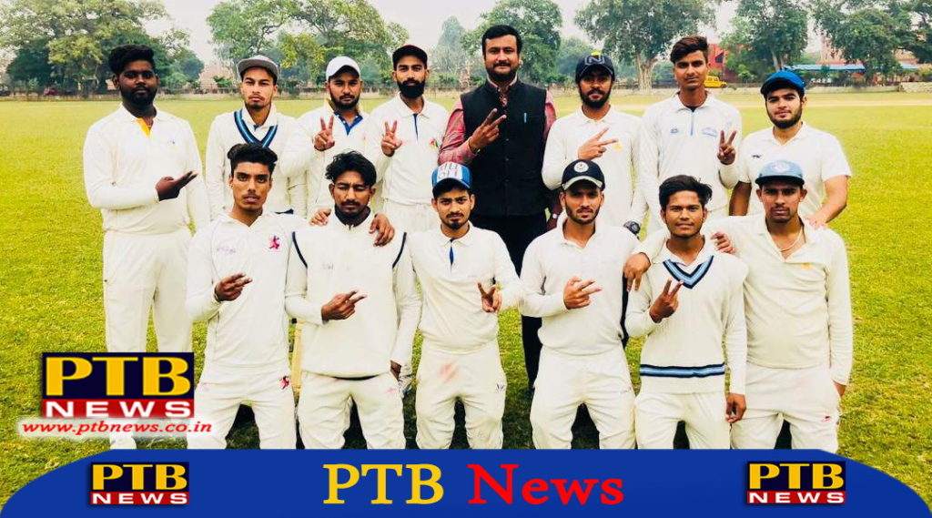 Trinity team continues to perform in league matches of University Cricket Tournament