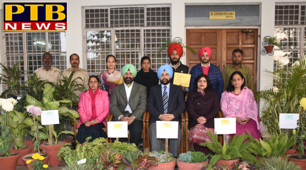 PTB News "शिक्षा" Lyallpur Khalsa College wins the exhibition competition of flower plants and rangoli