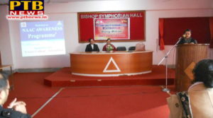 NAC Awareness Workshop held in Trinity College, Jalandhar 