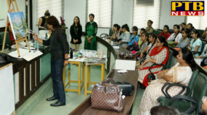 PTB News "शिक्षा" One day Art Workshop on Techniques & Textures by Eminent Artist Amit Zurff at HMV