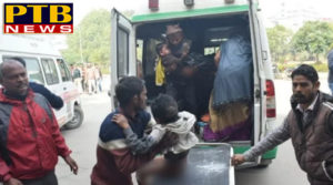 PTB News "शिक्षा" uttar pradesh varanasi fire in school van 14 student injured in bhadohi