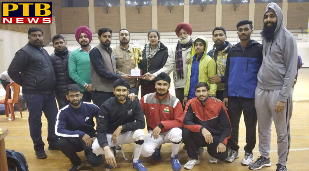 PTB News "शिक्षा" Lyallpur Khalsa College Jalandhar won the championship in fencing competition