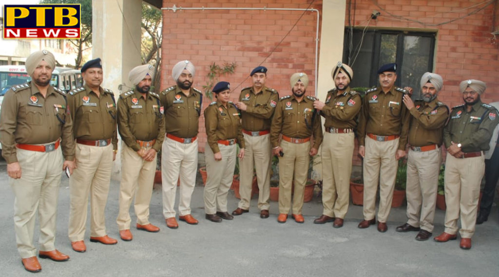 PTB Big City News DSP becomes Jalandhar's eight police inspectors Police commissioner and DCP batch planted