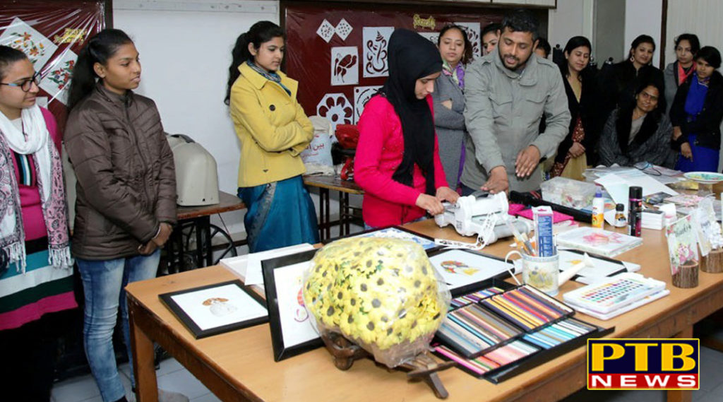 Workshop by fashion designing Depatment at S D College for women jalandhar 