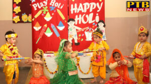 INNOKIDS of Innocent Hearts School created a Vrindavan like ambience during Floral Celebration of Holi PTB Big Breaking Ness