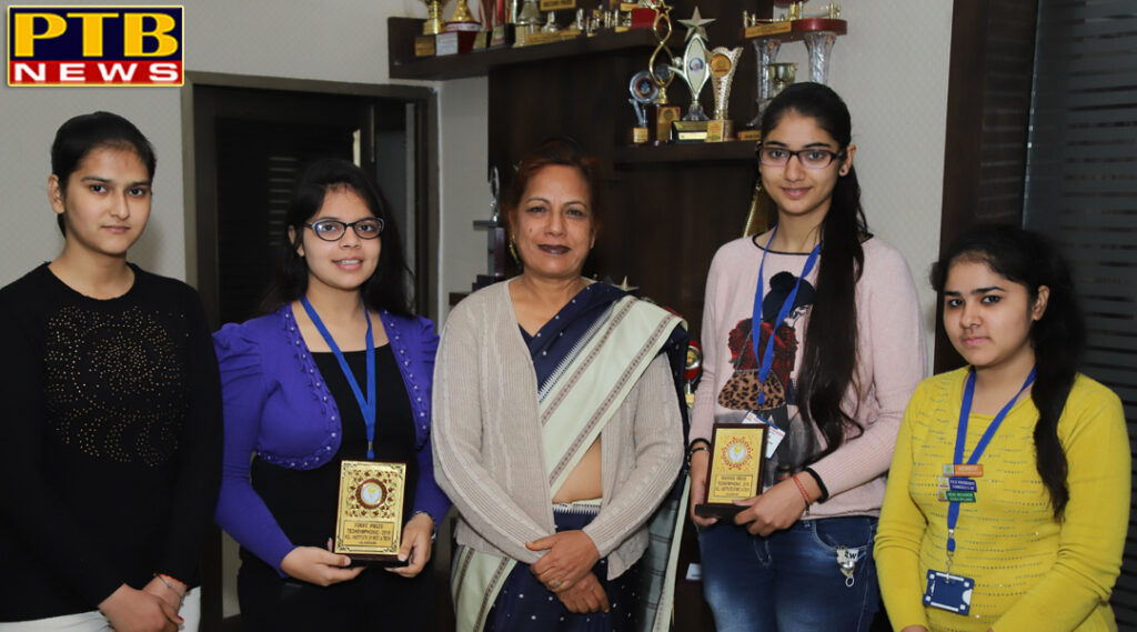 participation and winning in Tech Simphonics - 2019 for SD College for women jalandhar students 