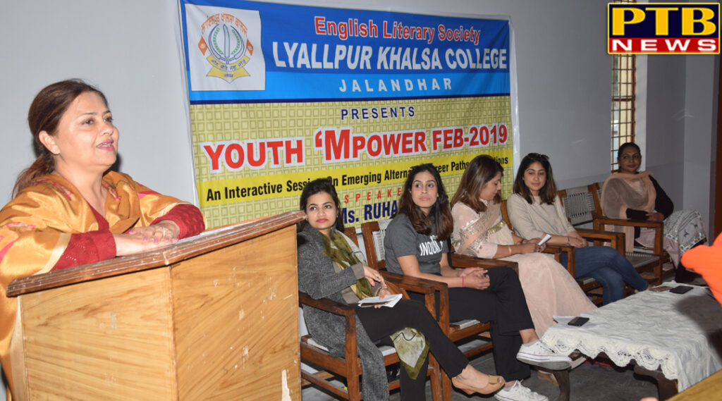 Organized program for providing career related information to students in Lyallpur Khalsa College