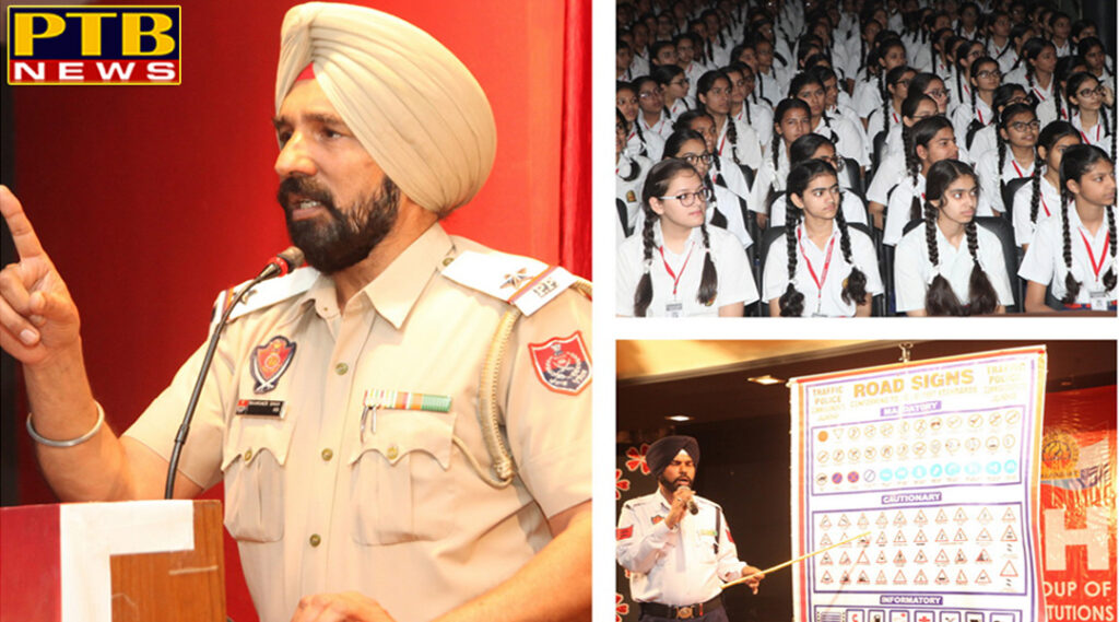 nformation about Traffic Rules given to Students at Innocent Hearts