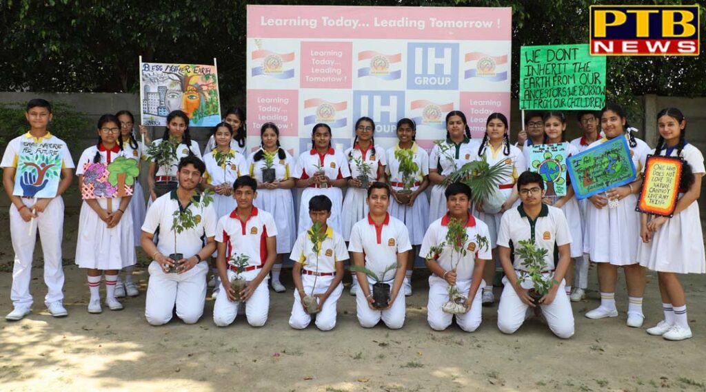 Save water Save Earth Go Green message was exhibited by the students of eco club in all the four schools of IHS
