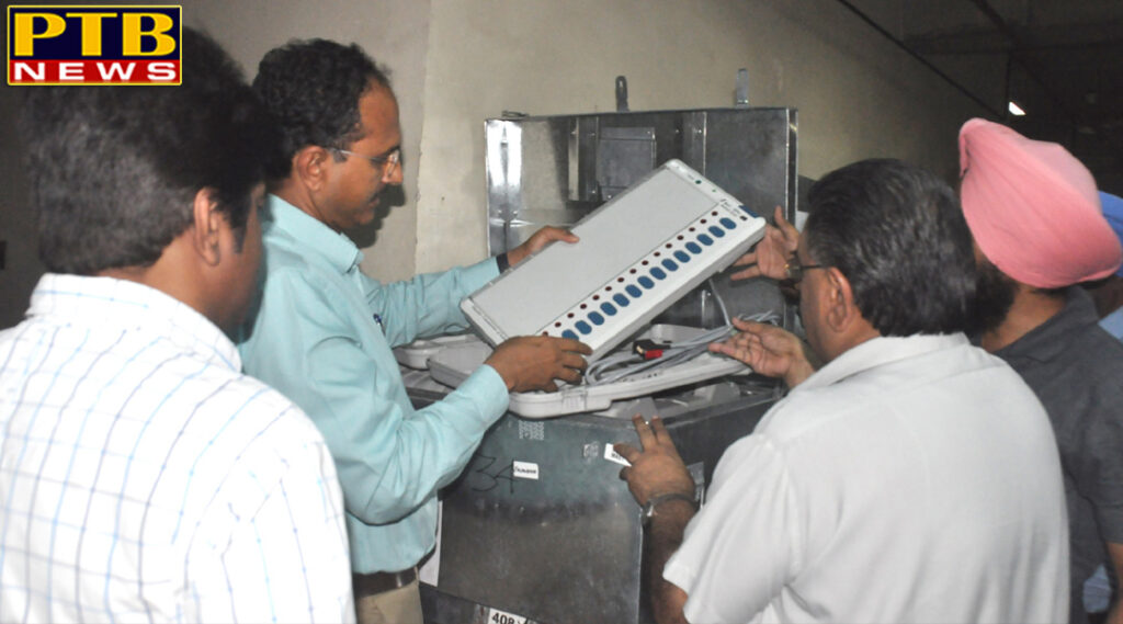 PTB Big City News 1622 EVMs AND VVPAT MACHINES DISPATCHED FOR KARTARPUR AND SHAHKOT ASSEMBLY SEGMENT AMIDST TIGHT SECURITY Jalandhar 