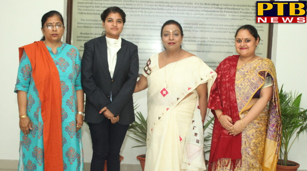 BFA Semester-V student of HMV topped in University Exams