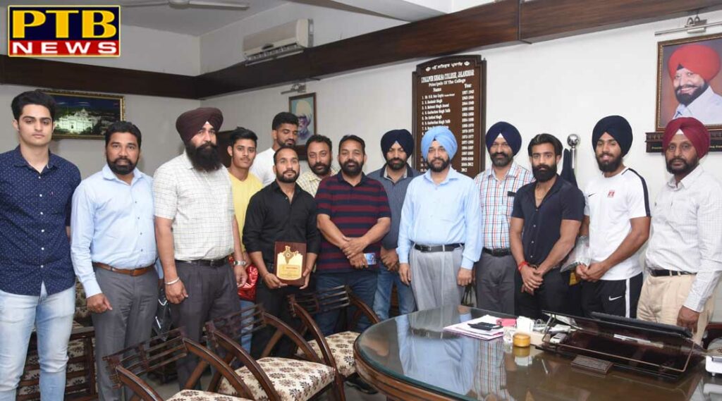 Organized special function to honor players at Lyallpur Khalsa College Jalandhar  