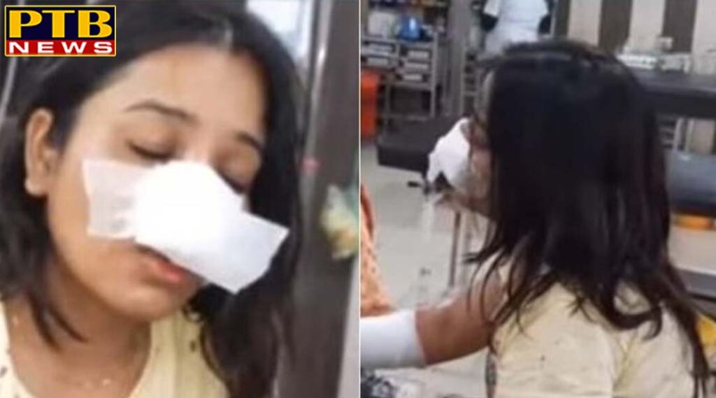 PTB Big Crime News bathinda punjab husband wife fight punjab bhatinda doctor husband beat up his wife-in bhatinda