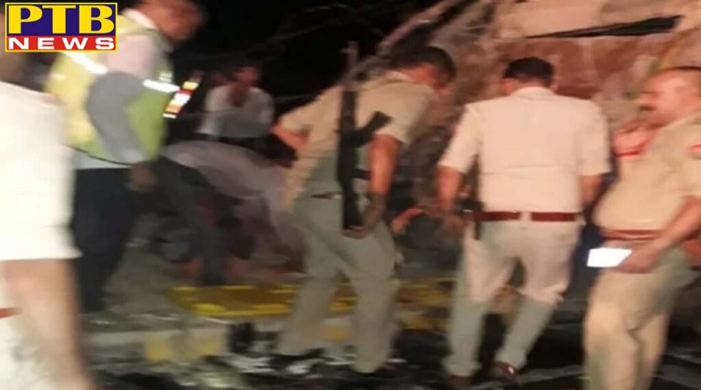 PTB Big Accident News uttar pradesh agra big road accident in mathura of uttar pradesh