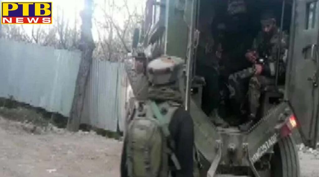jammu fire underway between terrorists and security forces in verinag anantnag district in j k
