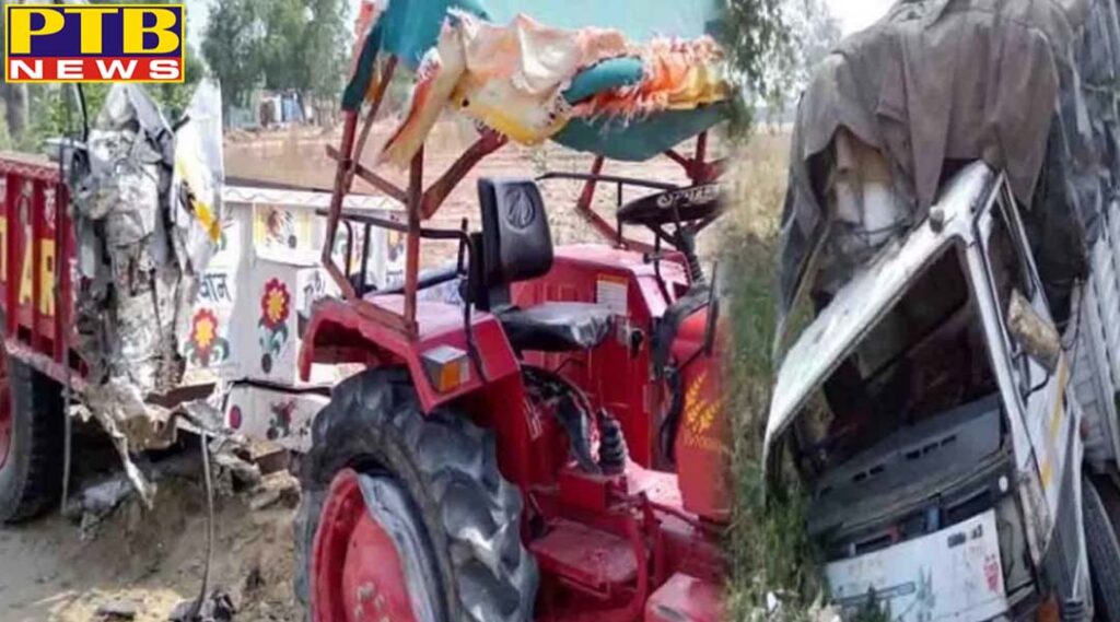 Accident News uttar pradesh kanpur road accident in hardoi six people died हाईवे पर भीषण सड़क हादसा, डीसीएम और ट्रैक्टर ट्रॉली की भिड़ंत में छह की मौत,