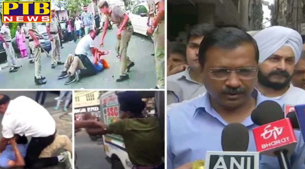 delhi three policemen suspend in the case of auto driver beaten by police
