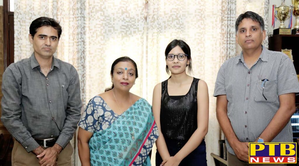 HMV STUDENT STOOD 1ST IN UNIVERSITY IN B.SC.(BIO.TECH) SEM-VI