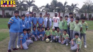 Organizing the Junior Boys Football Competition at GD Goenka School Jalandhar