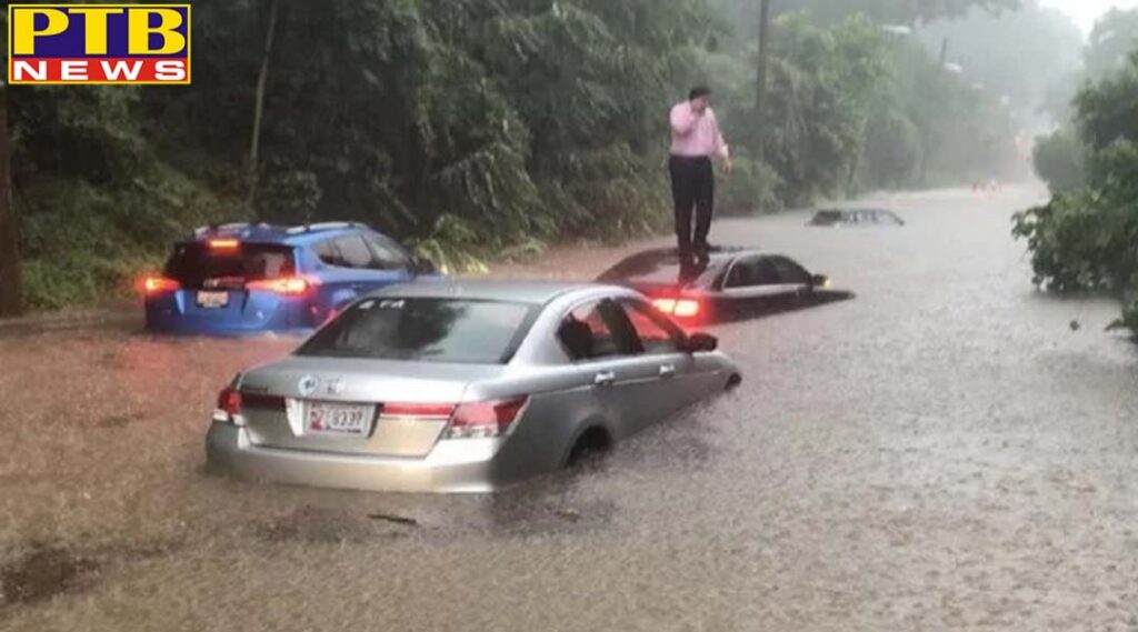 world united states of america heavy rains swamped the national capital on monday morning