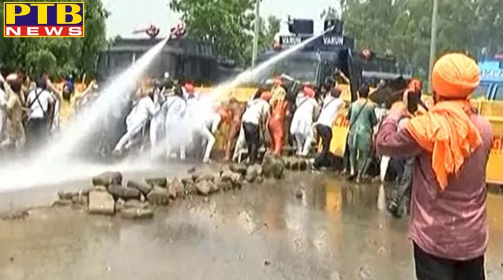 punjab chandigarh sri guru granth sahib sacrilege case water canon to protesters