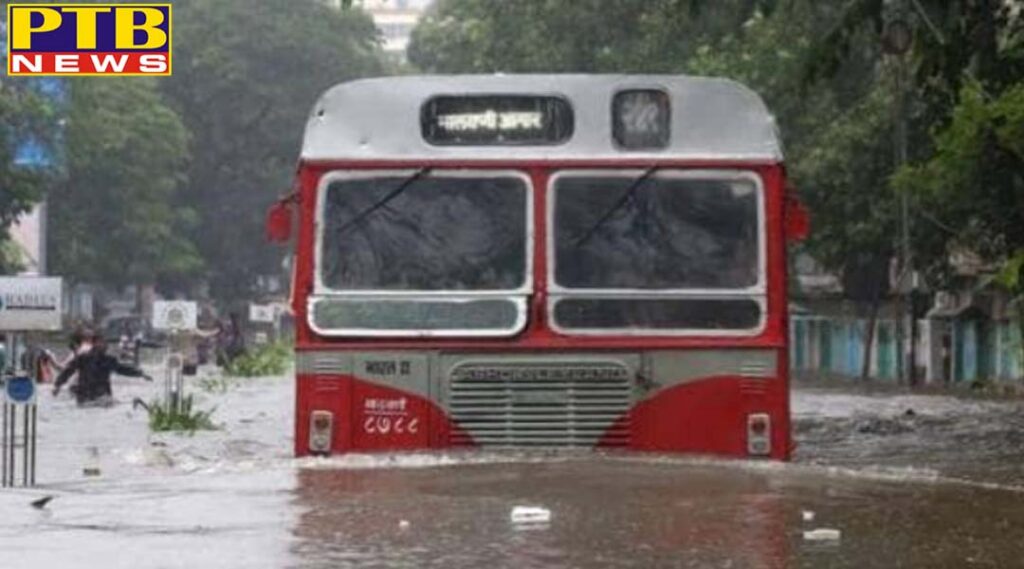 mumbai heavy rain warning waterlogging palghar train cancel diverted