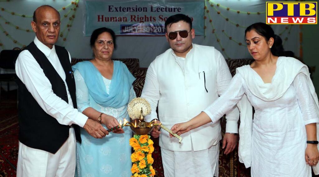 Organized seminars on Human Rights Sanatorium at St. Soldier Law College Jalandhar