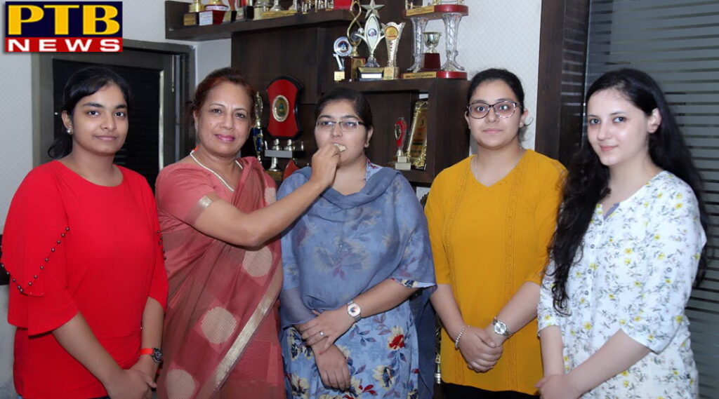 Result of M.Com Semester IV of GNDU. SD College secured positions