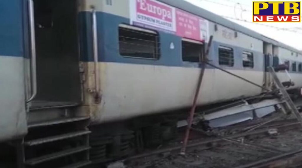 four coaches of the train derailed at kanpur central railway station stirred up