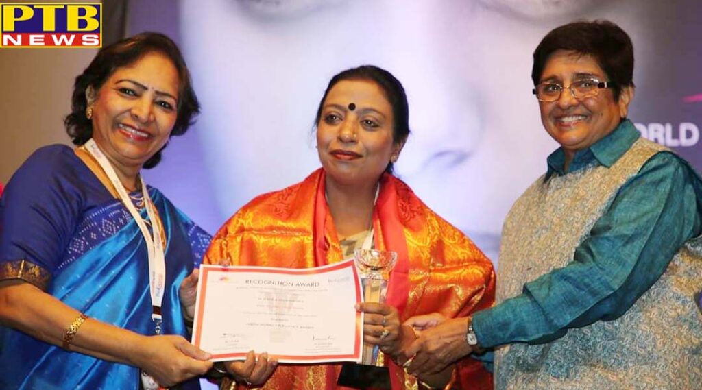 Dr. (Mrs.) Ajay Sareen bestowed with Nadia Murad Women Excellency Award
