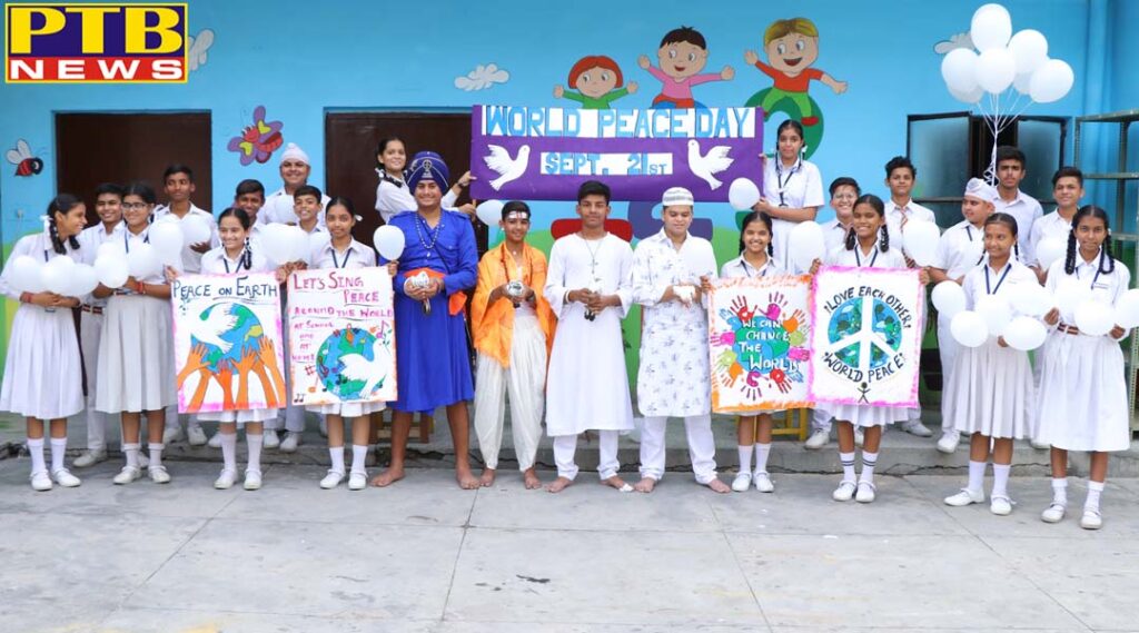 World Peace Day celebrated at St. Soldier's Inter College Friends Colony