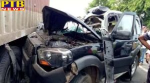 former union minister hansraj ahir met with an accident on chandrapur nagpur road death one crpf jawan maharashtra police driver