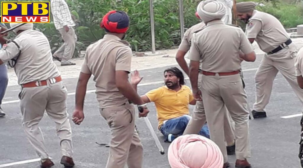 punjab police lathi charged ett tet pass unemployed in sangrur Punjab Teachers