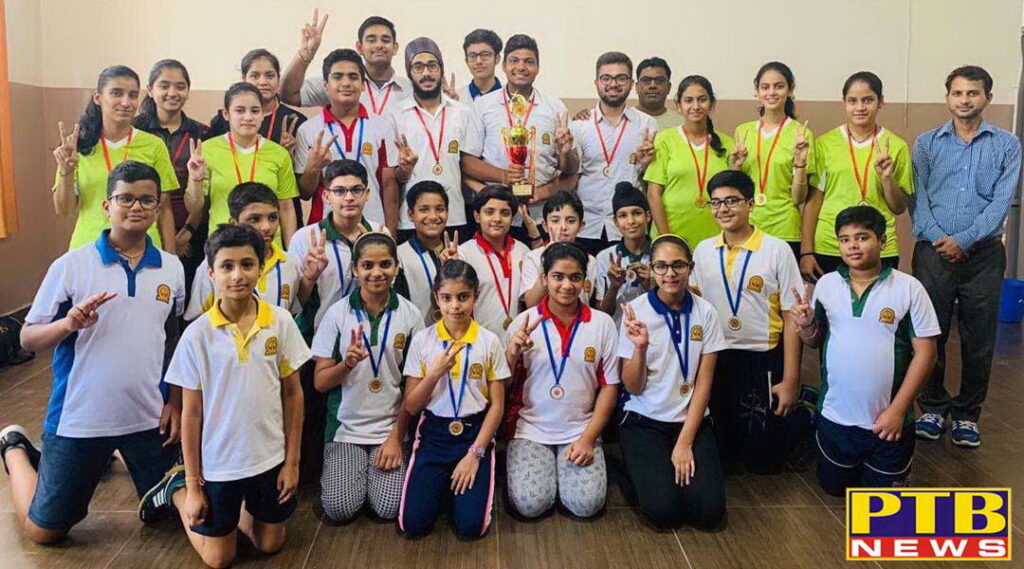 Innocent Hearts won over all trophy in Sahodaya Table Tennis Tournament