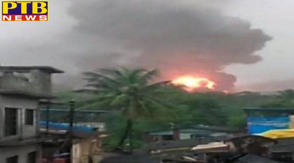 plant in Uran, Navi Mumbai. Fire tenders have reached the spot