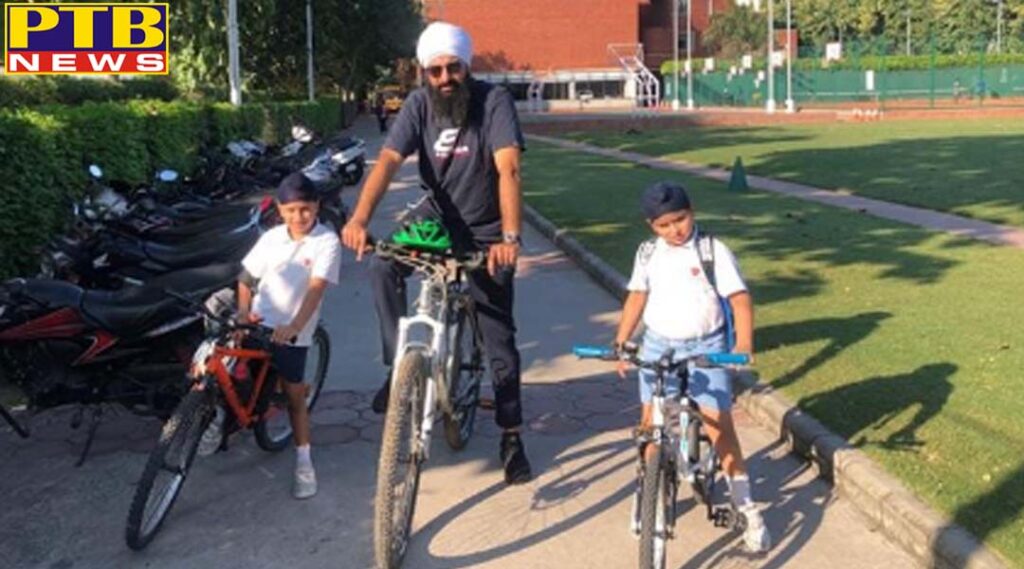 Majithia remembered his childhood by cycling Chandigarh Punjab