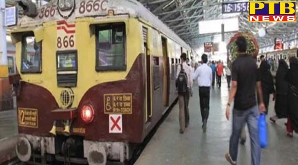 mumbai local train caught fire vashi railway station evacuated