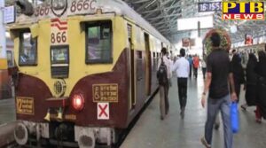 mumbai local train caught fire vashi railway station evacuated