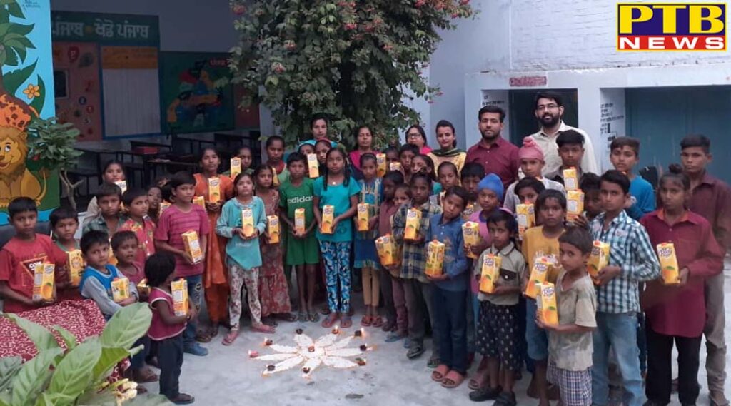 Diwali and Dhanteras festival celebrated with great pomp in Jalandhar's NCLP Special School Kot Ram Das