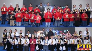 Organizing the annual prize distribution ceremony for Classes VI and VII at Cambridge International School