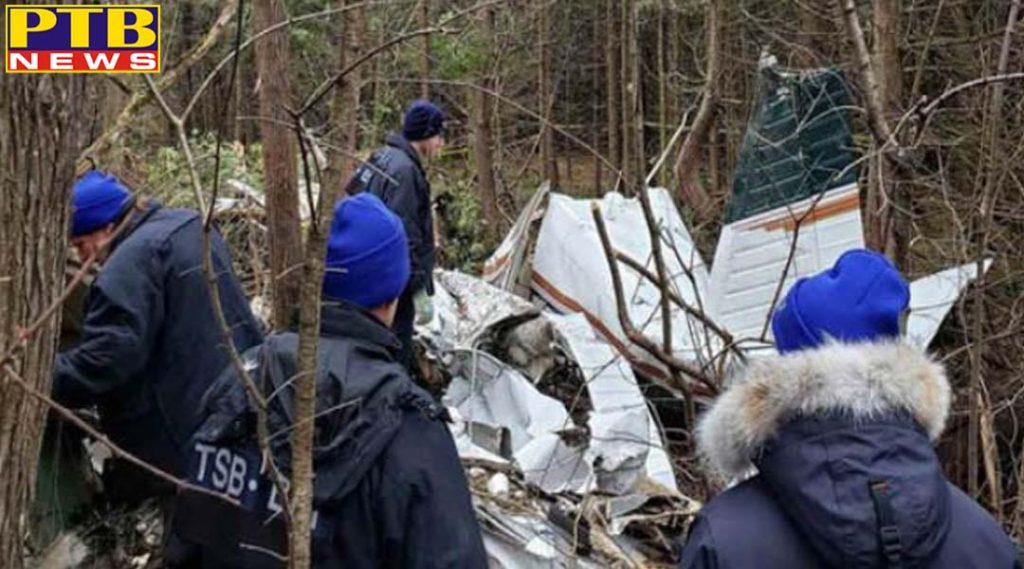 airplane crashes in canada 7 dead including 2 children