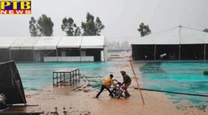 politics state tension before inauguration due to water filled in tent city and venue at dera nanak
