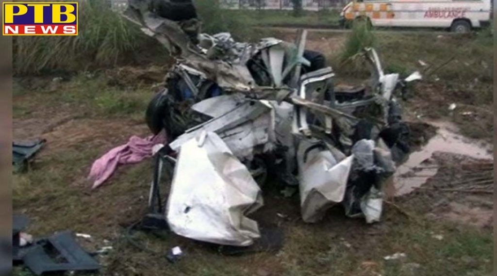 Big accident in Ludhiana ambala National Haiway four dies Haryana