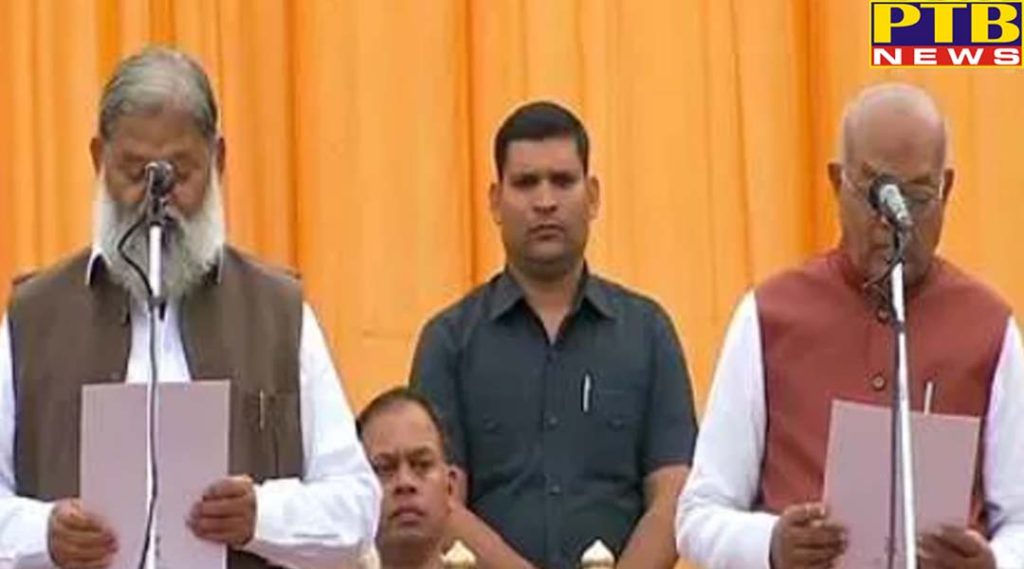 cabinet expansion 6 mlas sworn in as cabinet ministers and 4 as ministers of state haryana