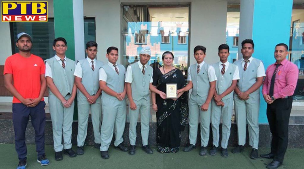 The IV World School cricket team has won the PSEB. Won first place in Jalandhar District U-17 Boys