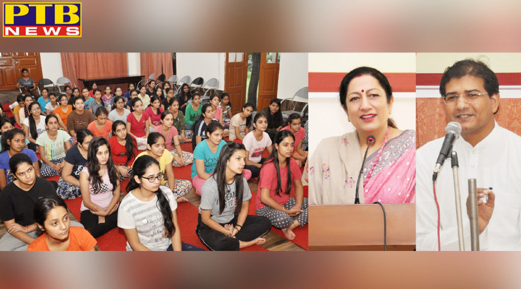 KMV Organizes a One Week Meditation Camp for Hostel Students