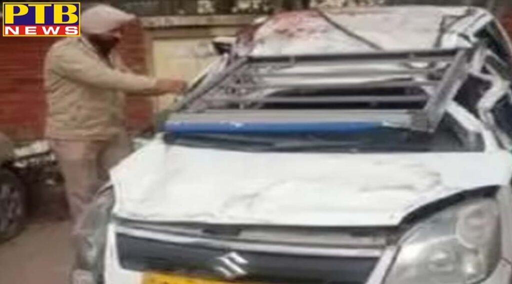 car of friends going from delhi to shimla overturned in zirakpur haryana city