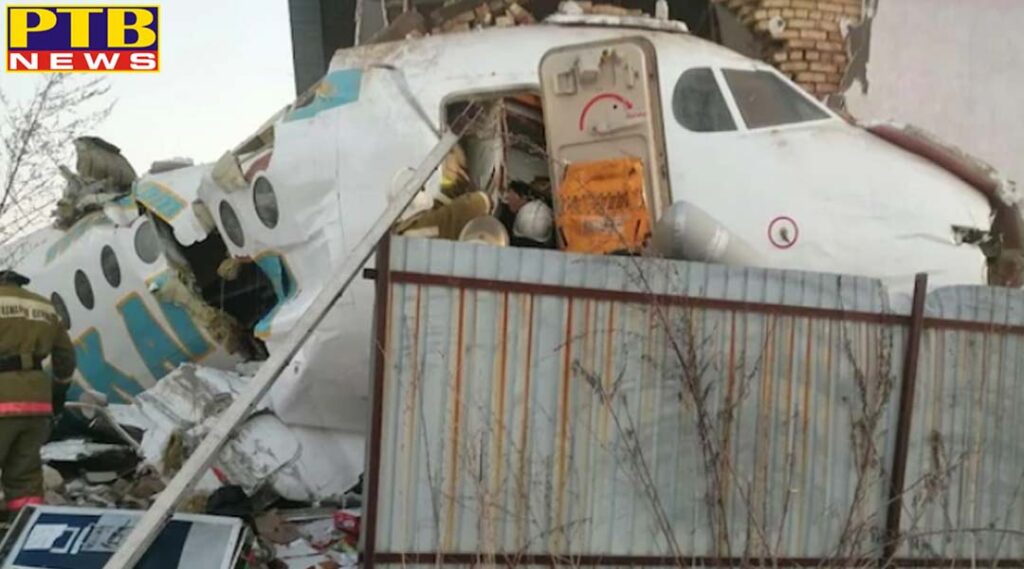Major air crash in Kazakhstan plane crash carrying 100 people, seven dead